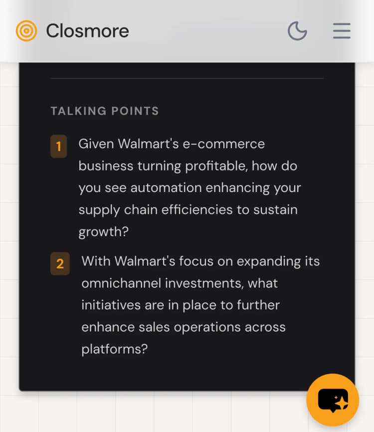 Outreach Message Talking Points | Closmore