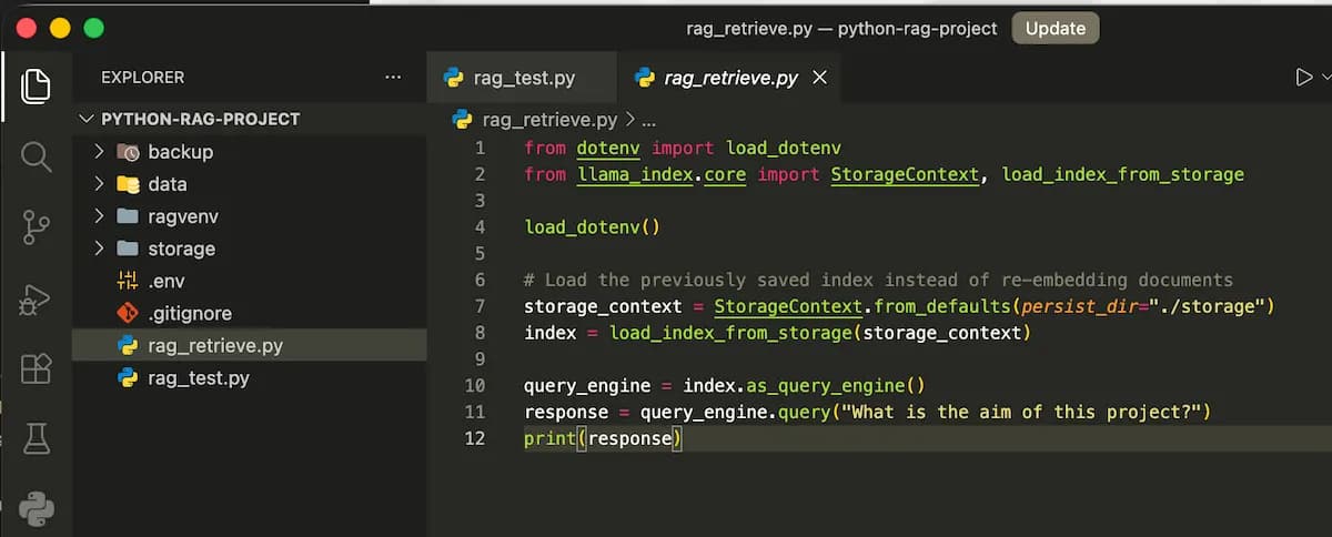 Retrieve the Vector Database