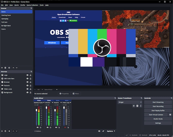 Closmore-builder-obs-studio-video-recording